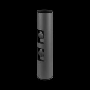 M-POL 60 Pole, Poller, zwei Steckdosen, anthrazit, 53,4 cm