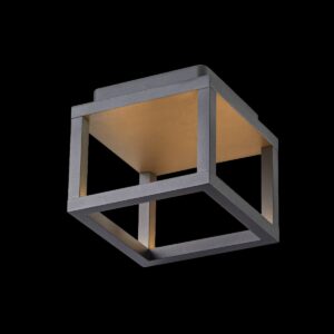 QUADRULO, LED Outdoor Deckenaufbauleuchte anthrazit