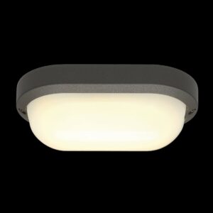TERANG 200, Outdoor Wand- und Deckenleuchte, LED, 3000 K, IP44, oval, anthrazit, 11 W