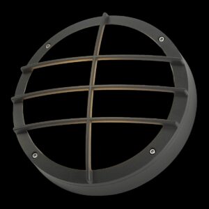 BULAN GRID, Outdoor Wand- und Deckenleuchte, A60, IP55, rund, anthrazit, max. 50 W, PC Cover