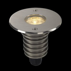 DASAR® 920, HV Outdoor LED Bodeneinbauleuchte, LED, 3000 K, IP67, rund, Blende edelstahl gebürstet, 230V, 5,6 W
