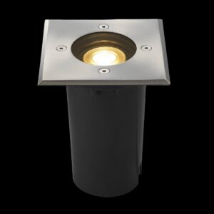 SOLASTO, Outdoor Bodeneinbauleuchte, LED GU10 51 mm, IP67, eckig, edelstahl, max. 6 W