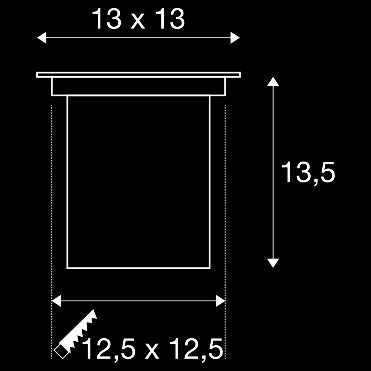 DASAR® 115 RL, Outdoor Bodeneinbauleuchte, QPAR51, IP67, eckig, edelstahl 304, max. 35 W – Bild 4