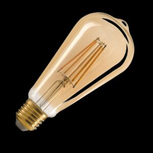 ST64 E27, LED Leuchtmittel gold 7,5 W 2500 K CRI 90 320°