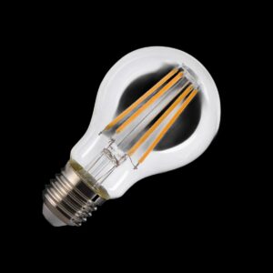 A60 E27, LED Leuchtmittel transparent 7,5 W 2700 K CRI 90 320°