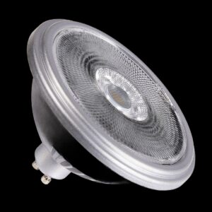 QPAR111 GU10, LED Leuchtmittel silber 12,5 W 3000 K CRI 90 30°