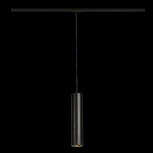 ENOLA B, Pendelleuchte für Hochvolt-Stromschiene 1Phasen, QPAR51, schwarz, max. 50 W, inkl. 1Phasen-Adapter schwarz