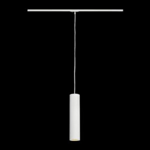 ENOLA B, Pendelleuchte für Hochvolt-Stromschiene 1Phasen, QPAR51, weiß, max. 50 W, inkl. 1Phasen-Adapter weiß