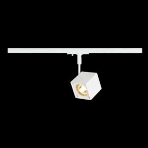 ALTRA DICE TRACK, Spot für Hochvolt-Stromschiene 1Phasen, LED GU10 51 mm, eckig, weiß, 50 W, inkl. 1Phasen-Adapter