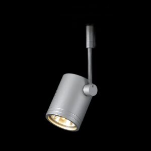 BIMA, Spot für Hochvolt-Stromschiene 1Phasen, einflammig, QPAR51, silbergrau, max. 50 W, inkl. 1Phasen-Adapter