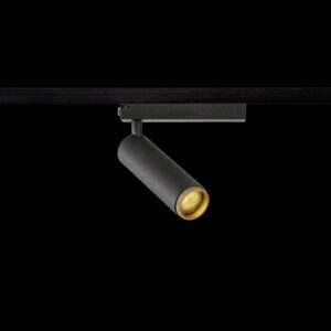 GRIP! M, 1~ Spot, zylindrisch, 2000-3000 K, 15 W, Dim-to-Warm, PHASE, 42°, schwarz / gold