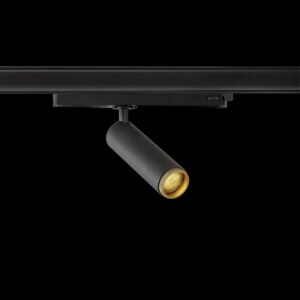 GRIP! M, 3~ Spot, zylindrisch, 2000-3000 K, 15 W, Dim-to-Warm, PHASE, 42°, schwarz / gold
