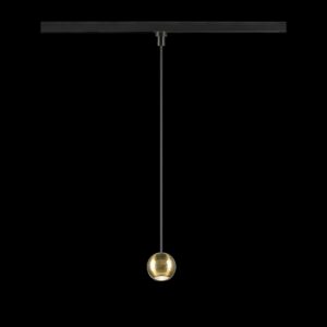 DYSKO, 1~ Pendelleuchte, PHASE, Pendellänge 200 cm, 2700K, 36°, schwarz / gold