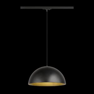 FORCHINI M 40 TRACK, 1~ Pendelleuchte, E27, Pendellänge 150 cm, Adapter schwarz, 1x max. 40 W, matt schwarz / matt gold