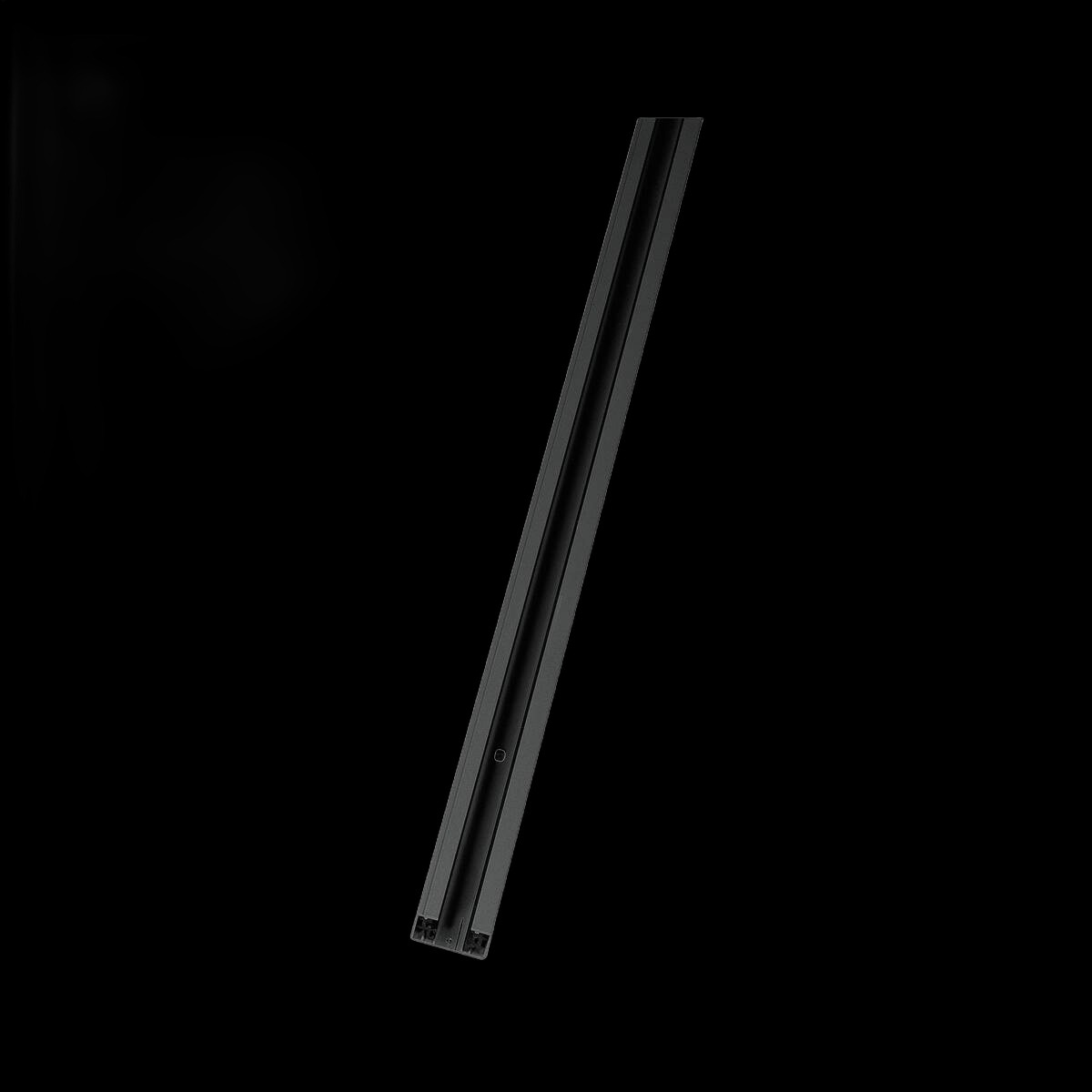 1PHASEN-AUFBAUSCHIENE, Hochvoltschiene, schwarz matt, 1 m