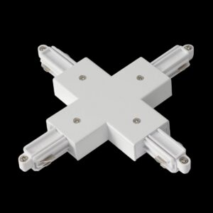X-VERBINDER, für Hochvolt 1Phasen-Aufbauschiene, weiß