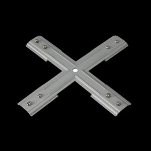 STABILISATOR X-VERBINDER, für Hochvolt 1Phasen-Aufbauschiene, nickel matt