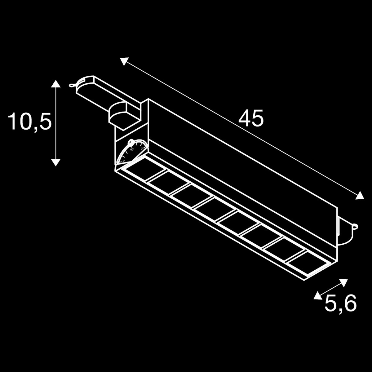 3~ SIGHT MOVE DALI, 3 Phasen System Leuchte weiß 4000 K – Bild 4