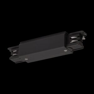 S-TRACK Längsverbinder, mit Einspeisemöglichkeit, PHASE, schwarz