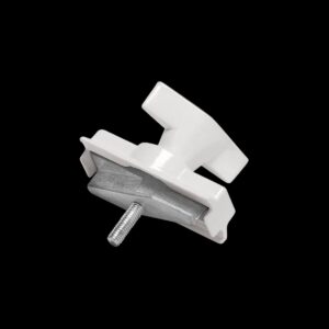 MECHANISCHER ADAPTER, für S-TRACK Hochvolt 3Phasen-Aufbauschiene, verkehrsweiß