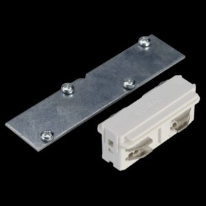 LÄNGSVERBINDER, für EUTRAC Hochvolt 3Phasen-Einbauschiene, elektrisch/mechanisch, weiß
