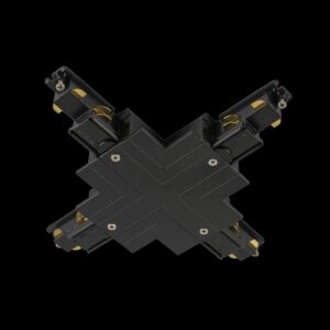 S-TRACK X-Verbinder, 3-Phasen-Einbauschiene, DALI, PHASE, schwarz