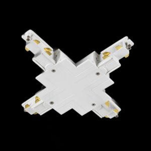 S-TRACK X-Verbinder, 3-Phasen-Einbauschiene, DALI, PHASE, weiß