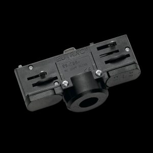 PENDELLEUCHTENADAPTER, für Hochvolt-Stromschiene 3Phasen, schwarz, inkl. Montagezubehör