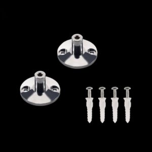 WANDHALTER, für Niedervolt-Seilsystem, chrom, 2 Stück, 3 cm