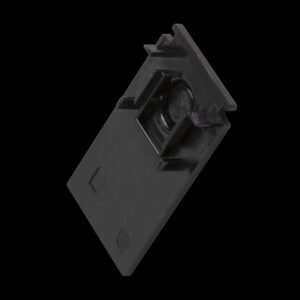 Endkappe für Aufbauschiene tief, 48V TRACK, schwarz