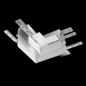 L-Verbinder mechanisch, 48V TRACK, für Einbauschiene tief, links, weiß