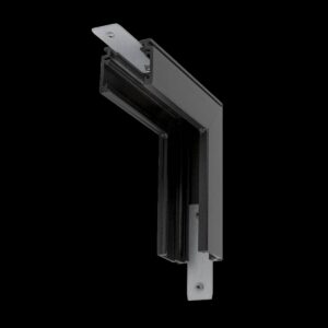 L-Verbinder mechanisch, 48V TRACK, für Aufbauschiene standard, Stereo, schwarz