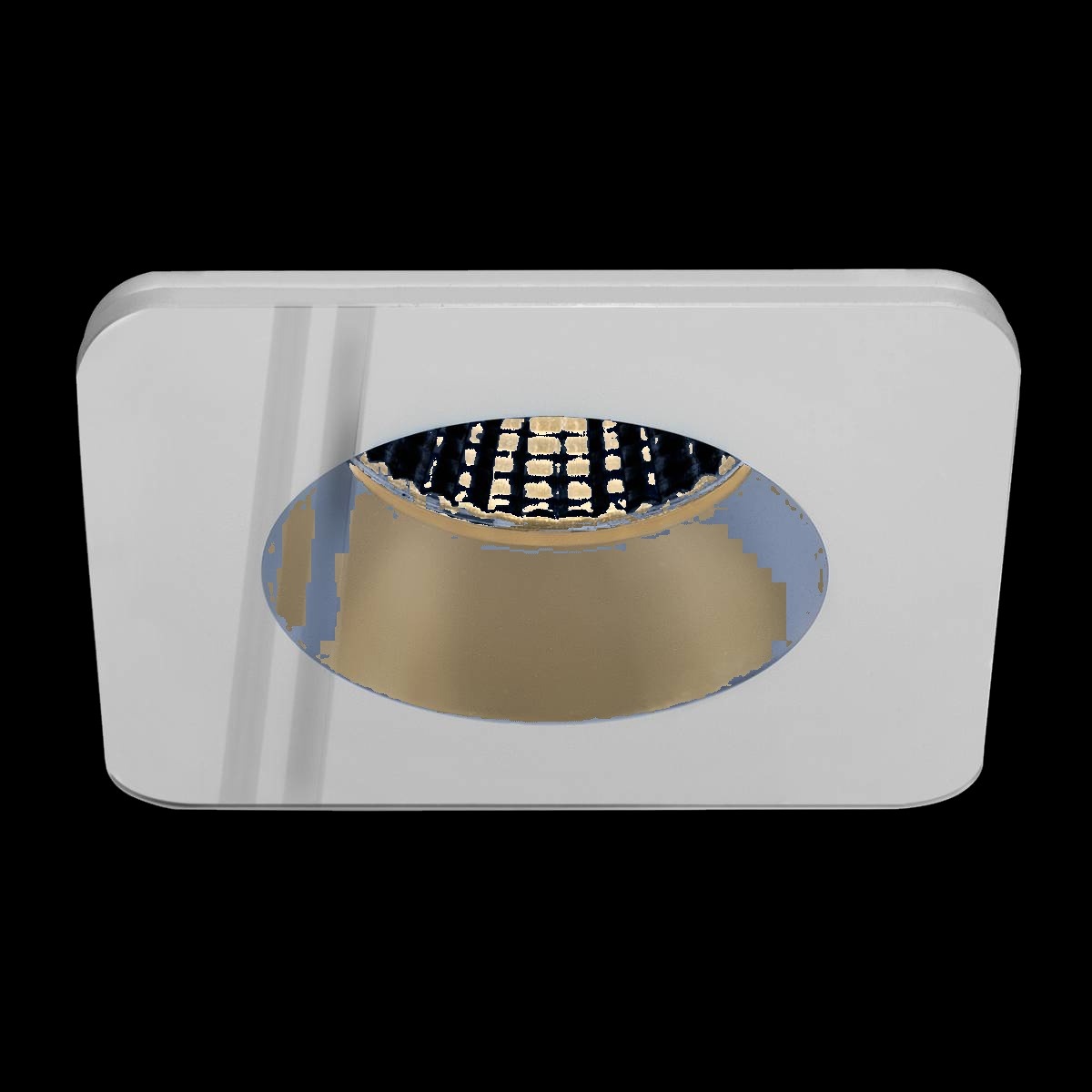 NEW TRIA® 68, Deckeneinbauring, L: 8.3 B: 8.3 H: 3.55 cm, IP 65, inkl. Glas, schwarz – Bild 3