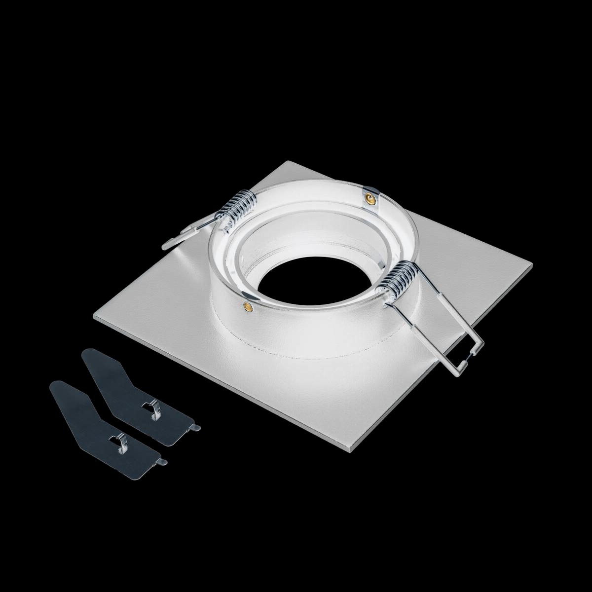 NEW TRIA® 75 XL, Deckeneinbauring, L: 11 B: 11 H: 2.6 cm, schwarz – Bild 3