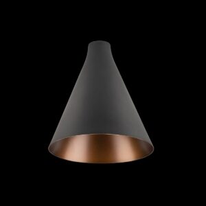 LALU® CONE 15, Leuchtenschirm, Mix&Match, H:17 cm, schwarz