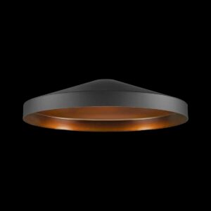 LALU® TETRA 36, Leuchtenschirm, E27 Base, Mix&Match, H: 8.9 cm, schwarz / bronze
