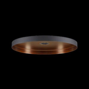 LALU® PLATE 33, Leuchtenschirm, E27 Base, Mix&Match, H: 1.5 cm, schwarz / bronze