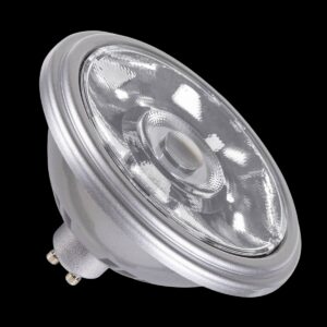 QPAR111 GU10, LED Leuchtmittel silber 12,5 W 3000 K CRI 90 10°
